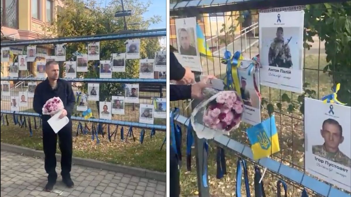 Звільнений з полону коломиянин Андрій Симотюк зняв своє фото зі "Стіни надії"