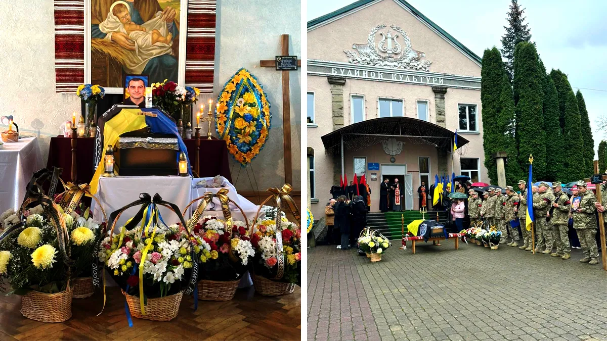 На вічний спочинок в Яремче провели воїна Василя Павлюка