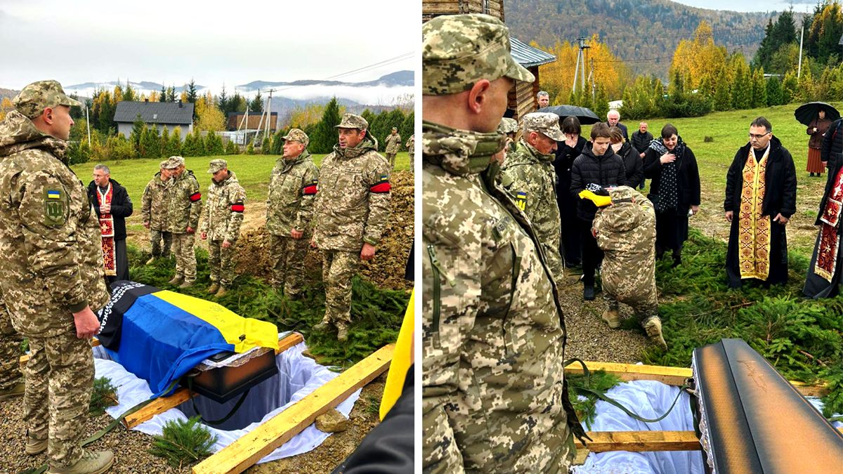 На вічний спочинок в Яремче провели воїна Василя Павлюка 3