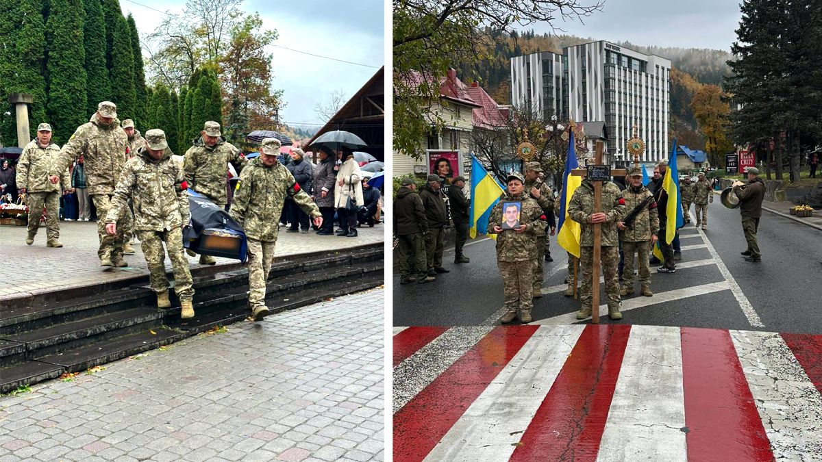 На вічний спочинок в Яремче провели воїна Василя Павлюка 2