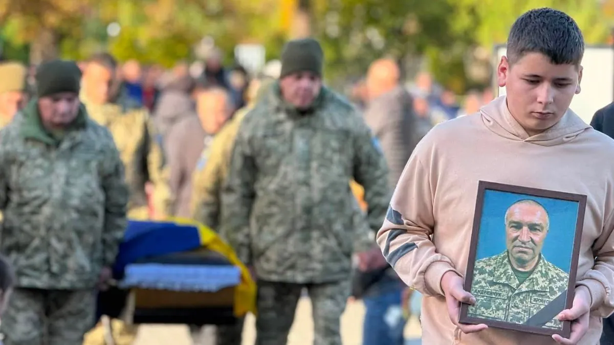 В Отинії "на щиті" зустріли воїна "десятки" Миколу Андрейчука