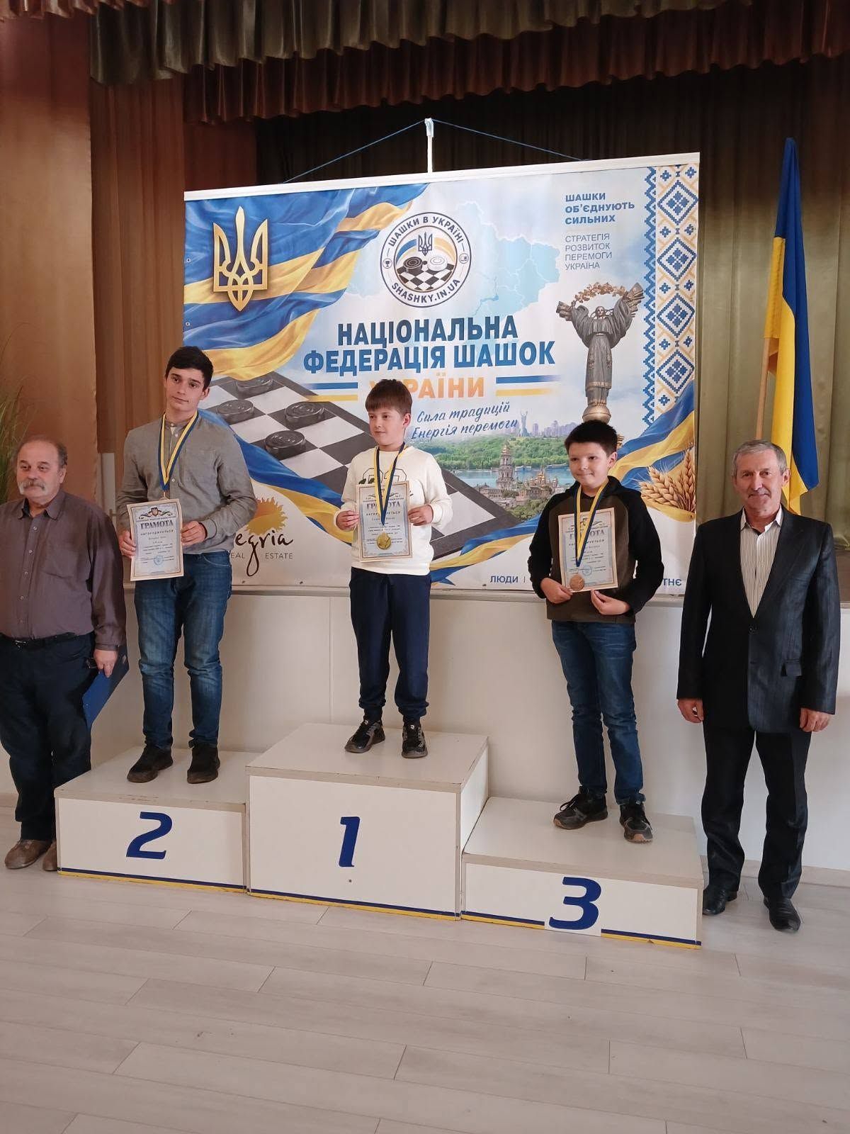Юні шашкісти з Коломиї вибороли шість нагород чемпіонату України 1