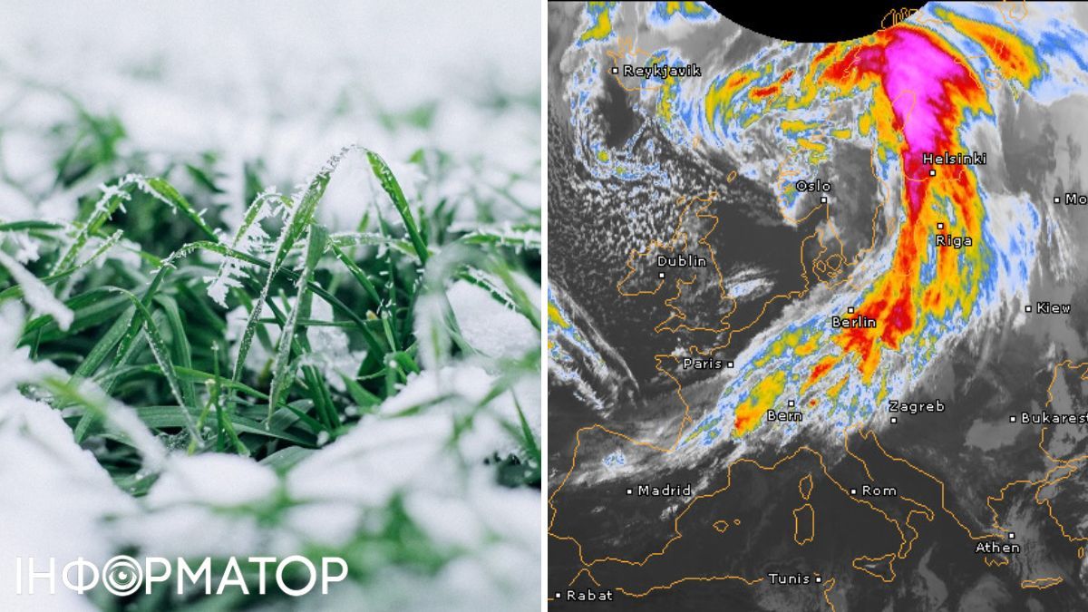 Трава та карта стану атмосфери