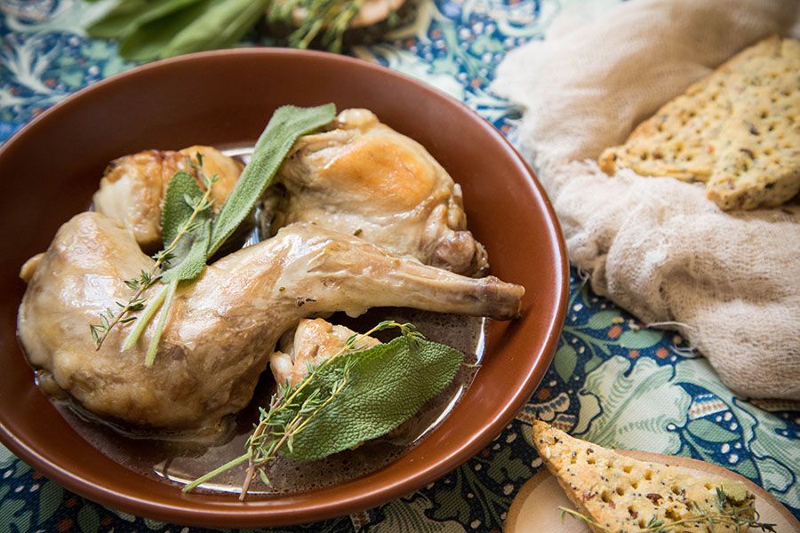 Кролик на травах – блюдо чрезвычайно ароматное!