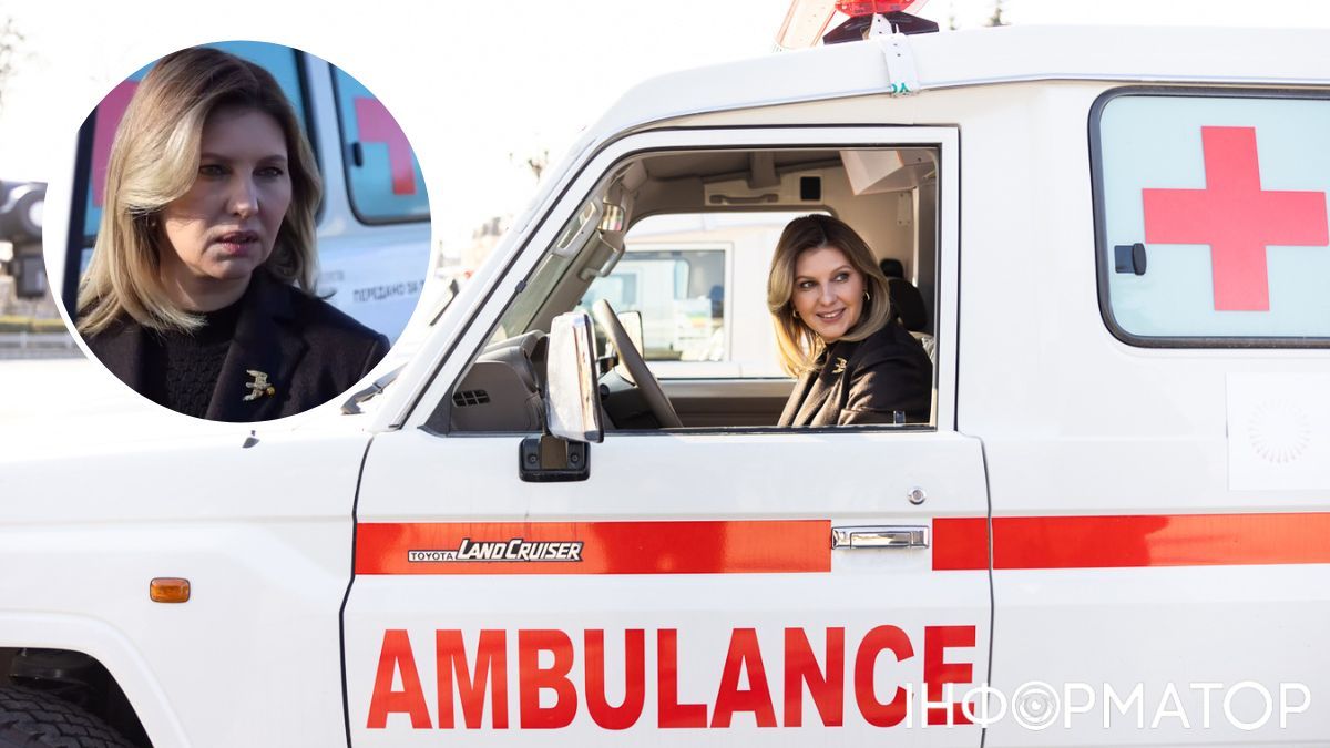 Олена Зеленська одягла нову символічну брошку на зустріч із україснькими медиками. Олена Зеленська одягла нову символічну брошку на зустріч із україснькими медиками.