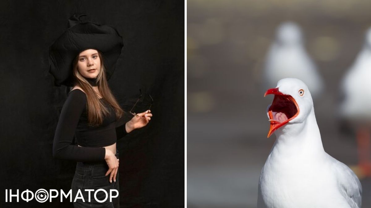 Дівчина та птах