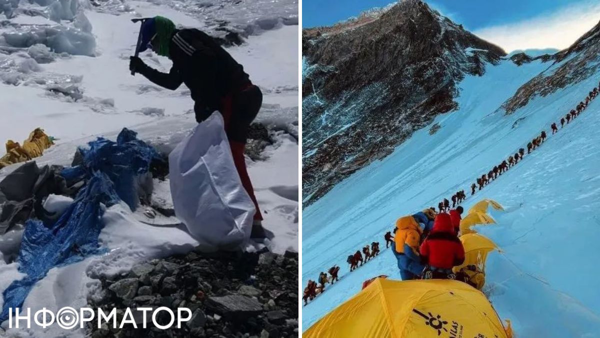 Кампанія з прибирання гір, зокрема Евересту - найвищої вершини світу - непальською армією не дає потрібних результатів. Кампанія з прибирання гір, зокрема Евересту - найвищої вершини світу - непальською армією не дає потрібних результатів.