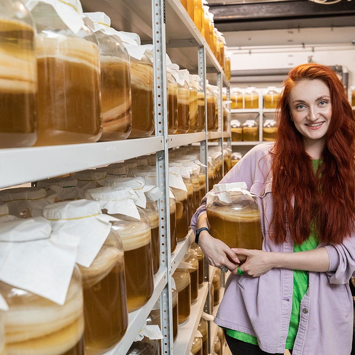 Процес виготовлення комбучі може швидко набути промислового масштабу. Процес виготовлення комбучі може швидко набути промислового масштабу.