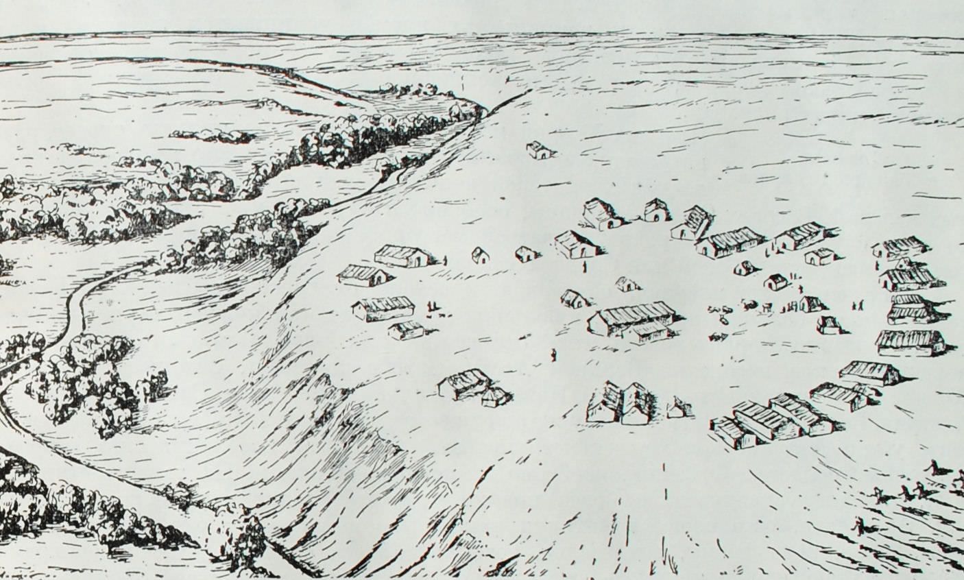 Поселения строились округлой формы для одинакового доступа всех к инфраструктуре. Поселения строились округлой формы для одинакового доступа всех к инфраструктуре.