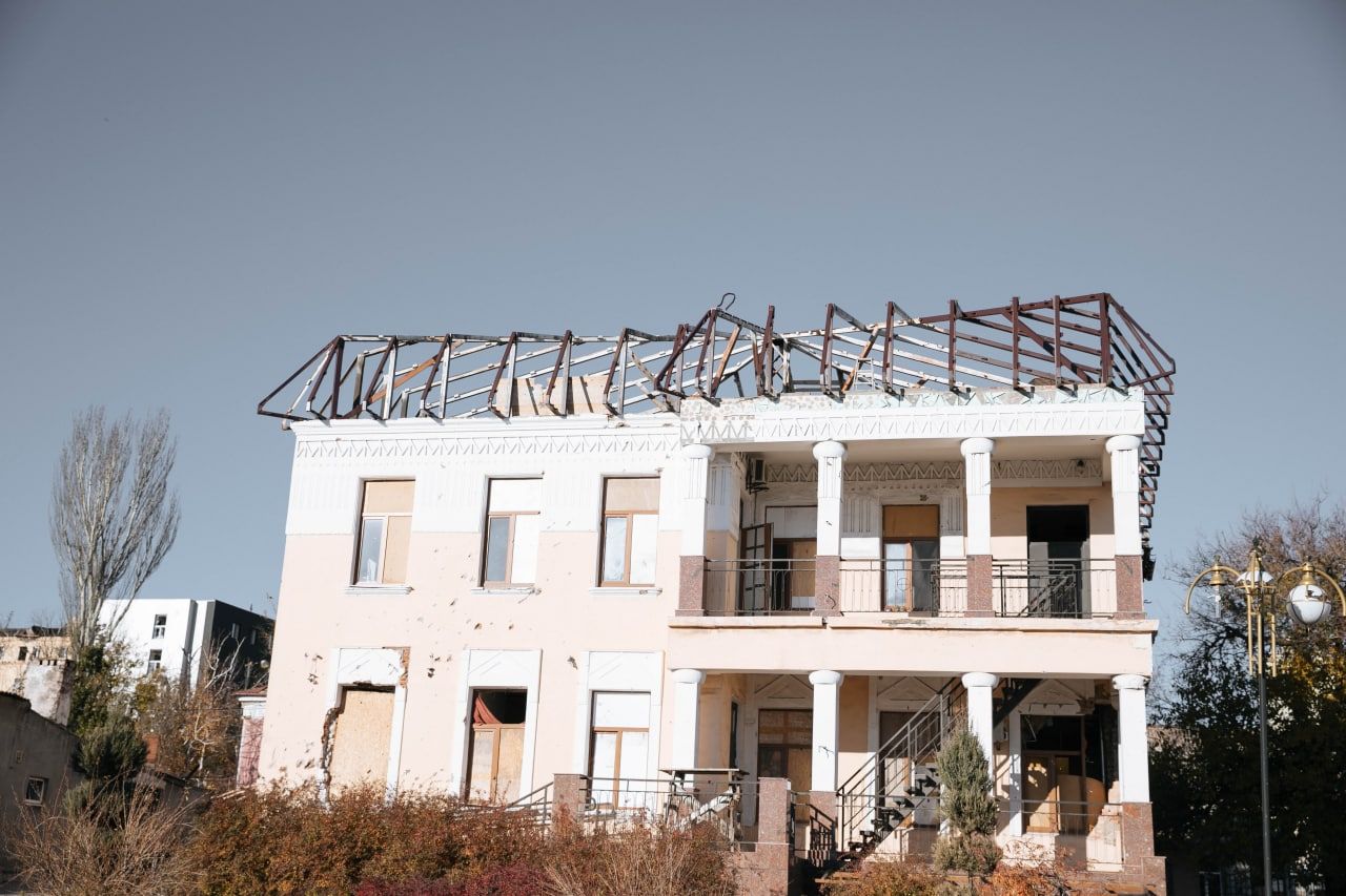 Разрушенный оккупантами Музей Куинджи в Мариуполе. Разрушенный оккупантами Музей Куинджи в Мариуполе.