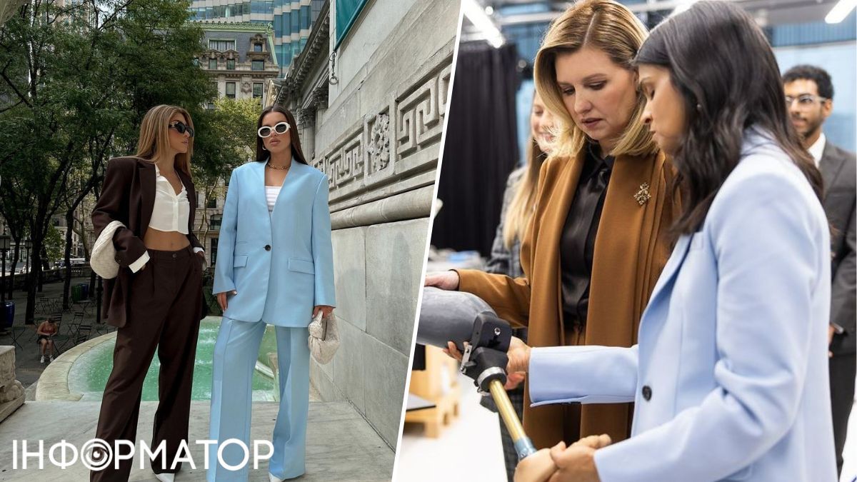 Зеленская и Мурти в курсе, что оттенки голубого и коричневого удачно дополняют один один. Зеленская и Мурти в курсе, что оттенки голубого и коричневого удачно дополняют один один.