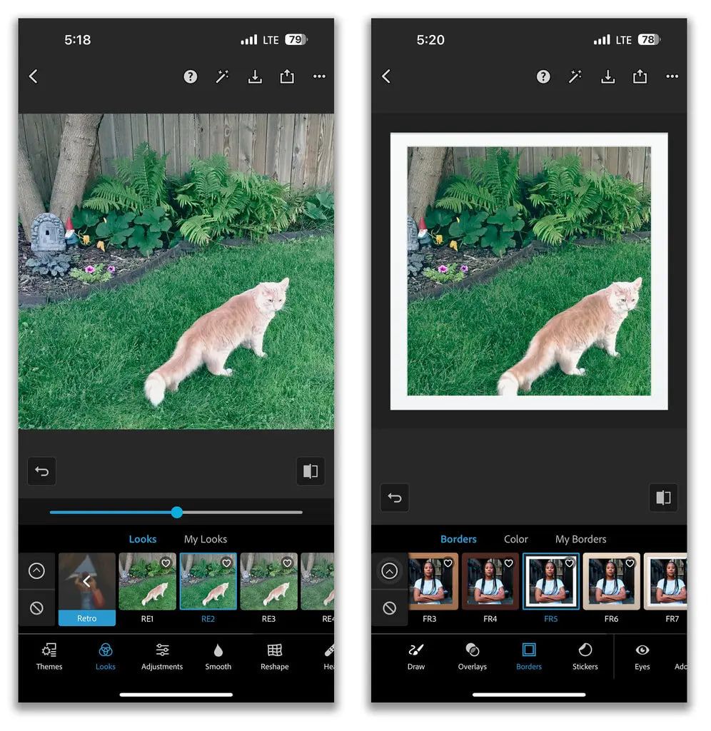 Додаток Adobe Photoshop Express включає набір фільтрів і рамок, що дозволяють надати знімкам вашого смартфона ретро-вид всього кількома натисканнями