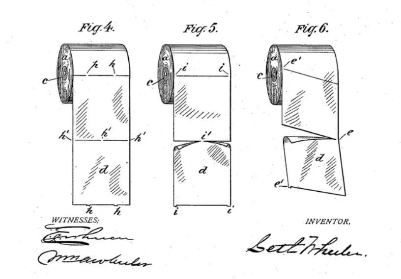 Патент 1883 года подтверждает, что правильно отрывать сверху. Патент 1883 года подтверждает, что правильно отрывать сверху.