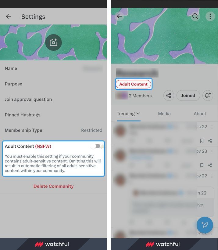 Скриншоти NSFW-спільнот для дорослих в X Скриншоти NSFW-спільнот для дорослих в X