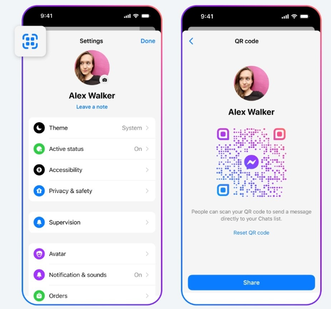 Meta впроваджує QR-коди у Messenger Meta впроваджує QR-коди у Messenger