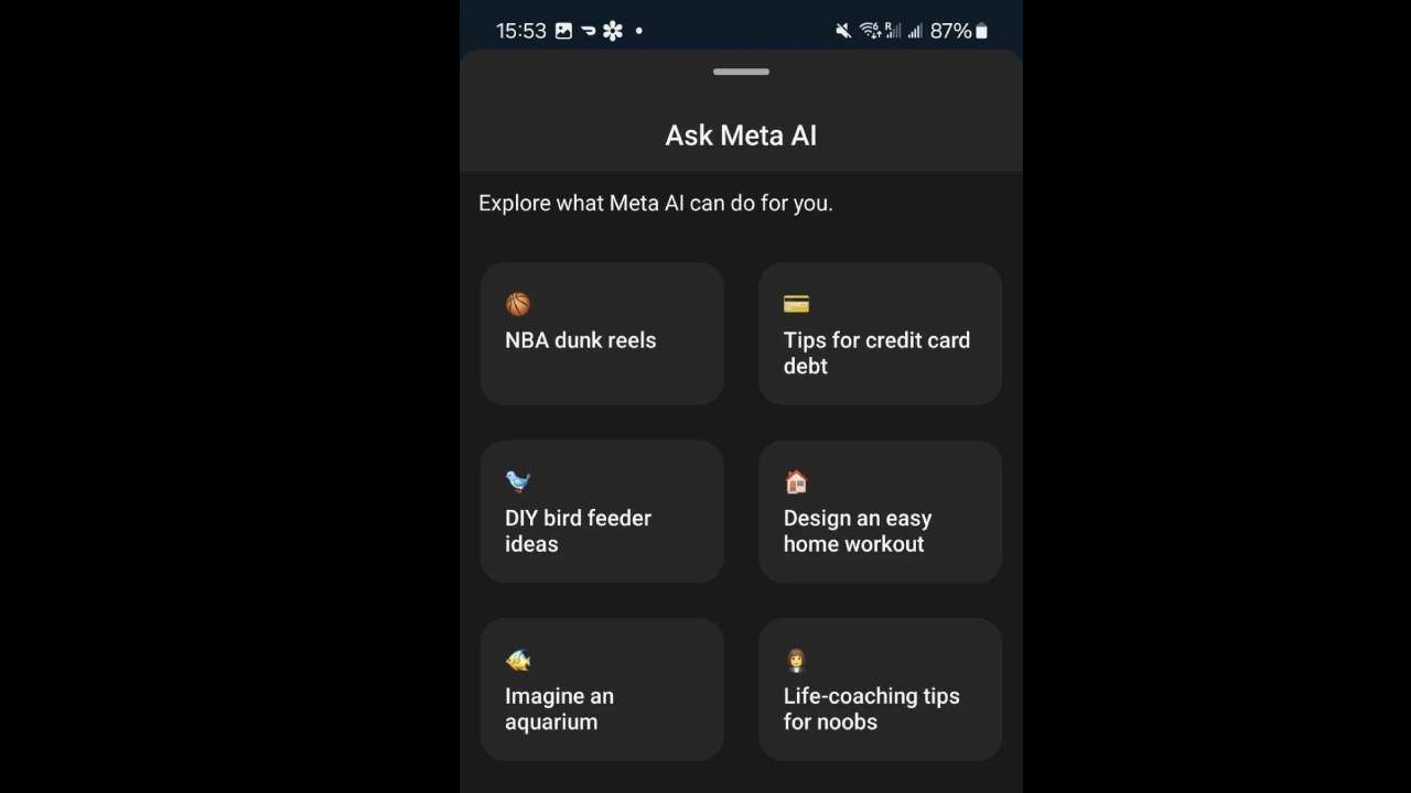 Бета-версия Instagram со встроенным Meta AI Бета-версия Instagram со встроенным Meta AI