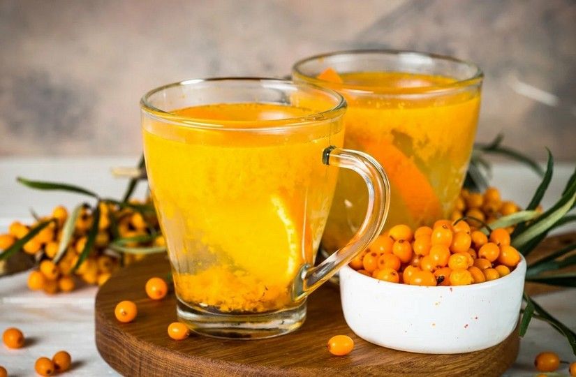 Обліпиховий чай полегшує симптоми застуди.