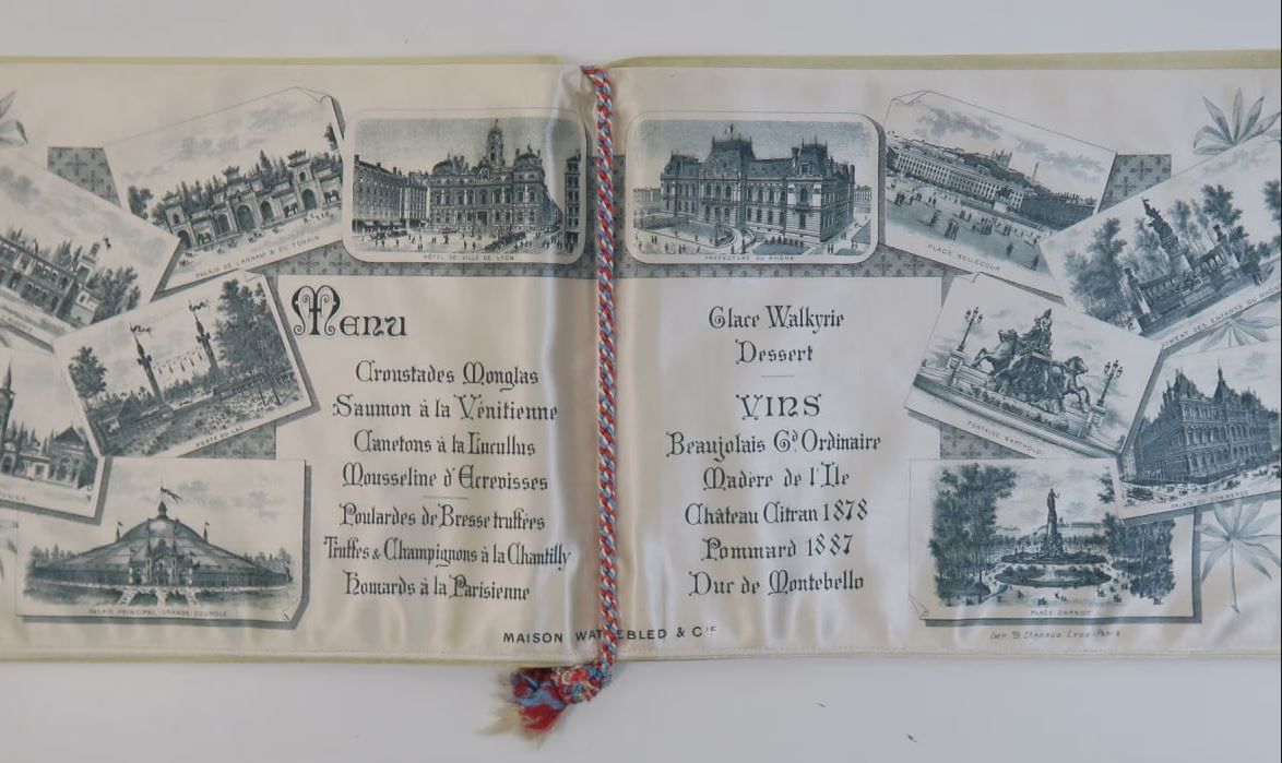 Последний ужин президента Франции Сади Карно перед тем, как его убил итальянский анархист в 1894 году.