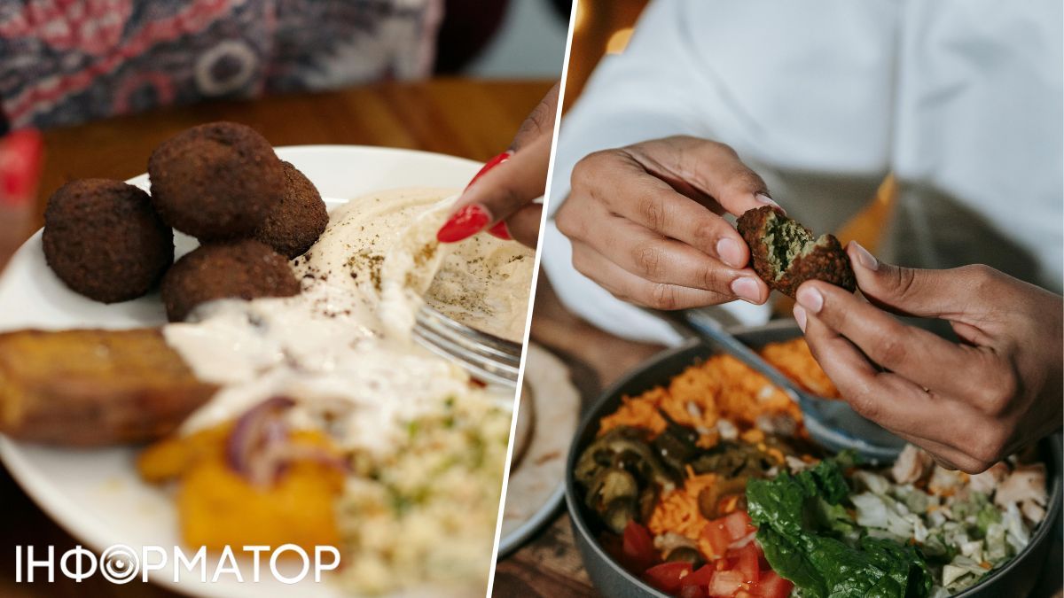 Фалафелі - це веганська страва. Фалафелі - це веганська страва.