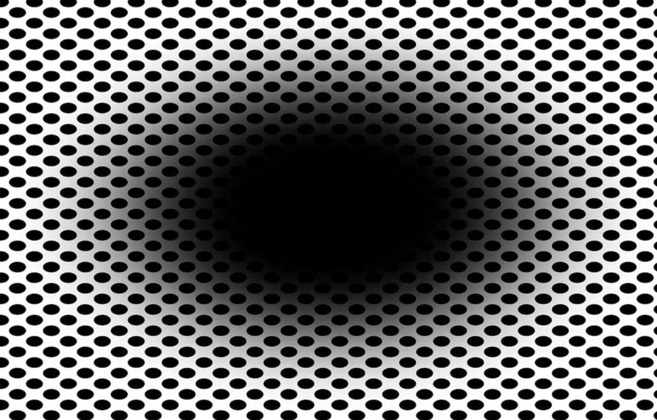 Ілюзія розширення змушує мозок сприймати рух, якого немає. Ілюзія розширення змушує мозок сприймати рух, якого немає.