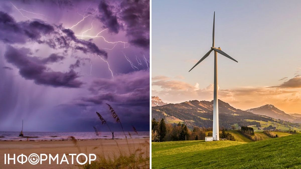 Гроза та вітер