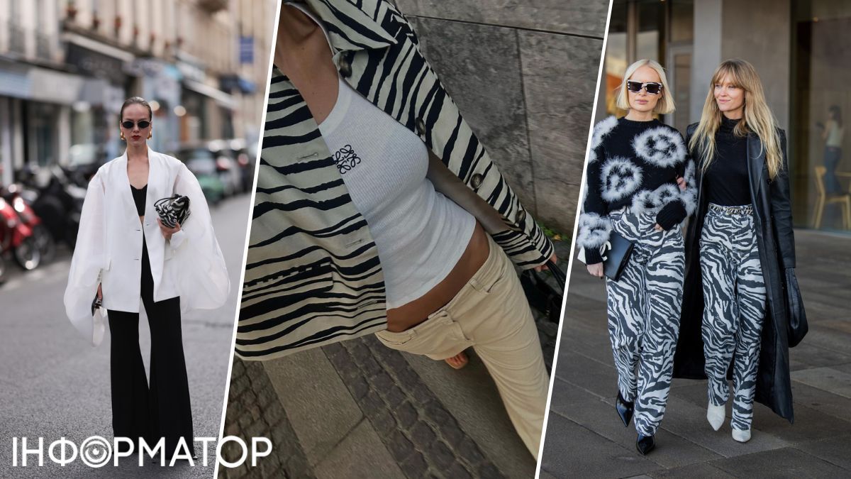 Монтируйте зебру с черной, белой и цветной одеждой и обувью. Монтируйте зебру с черной, белой и цветной одеждой и обувью.