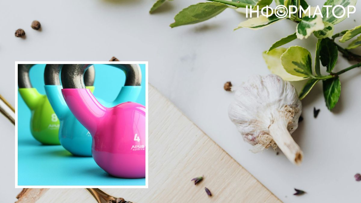 Чеснок, как и спорт, положительно влияет на здоровье. Чеснок, как и спорт, положительно влияет на здоровье.