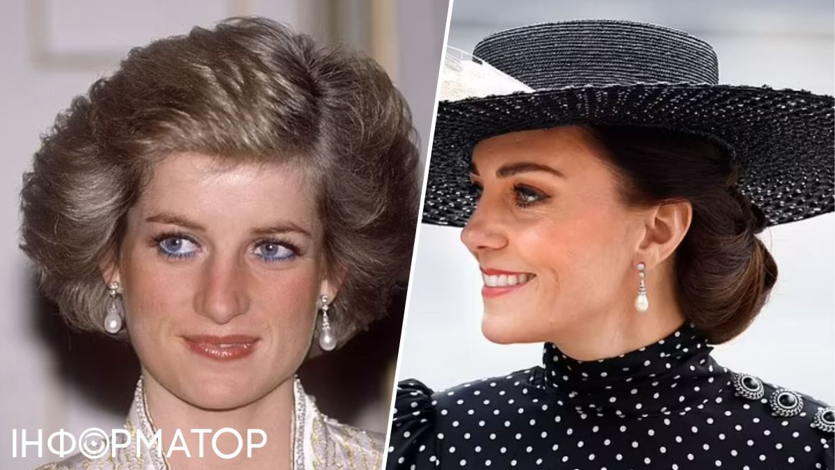 Перлинні сережки-краплі Collingwood також перейшли у спадок Кейт.