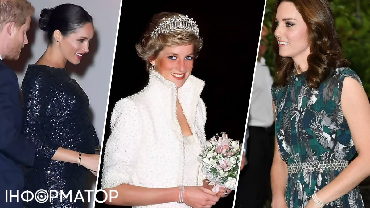 Леді Ді, Діана Спенсер, Діана принцеса Уельська, Кейт Міддлтон, Меган Маркл, коштовності