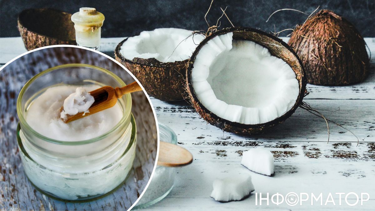 Крем з олією кокоса. Крем з олією кокоса.