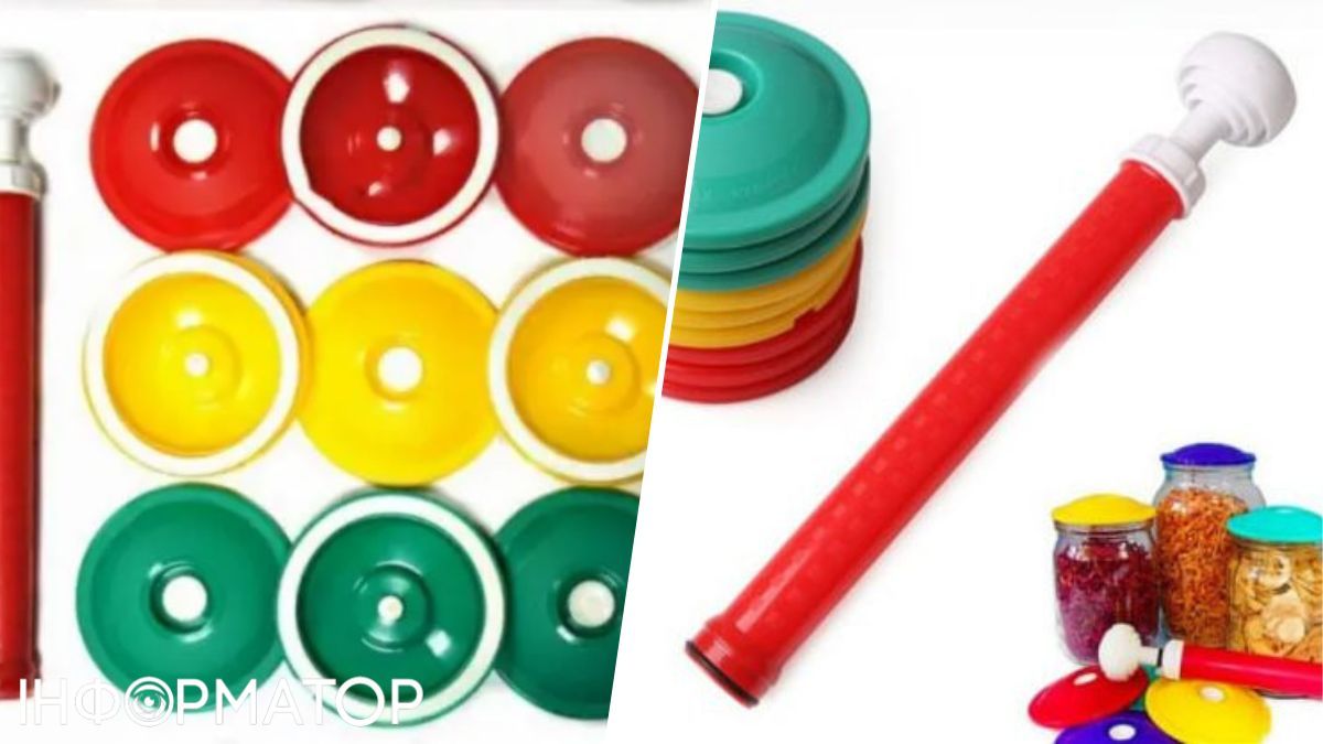 Будь-яка банка перетворюється на вакуумний контейнер. Будь-яка банка перетворюється на вакуумний контейнер.