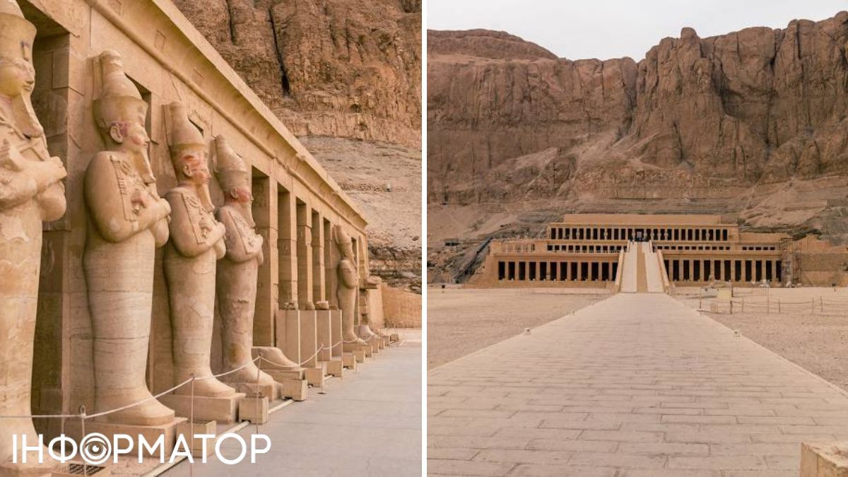 Похоронний комплекс Дейр-ель-Бахрі поблизу Долини царів, побудований під час правління Хатшепсут.