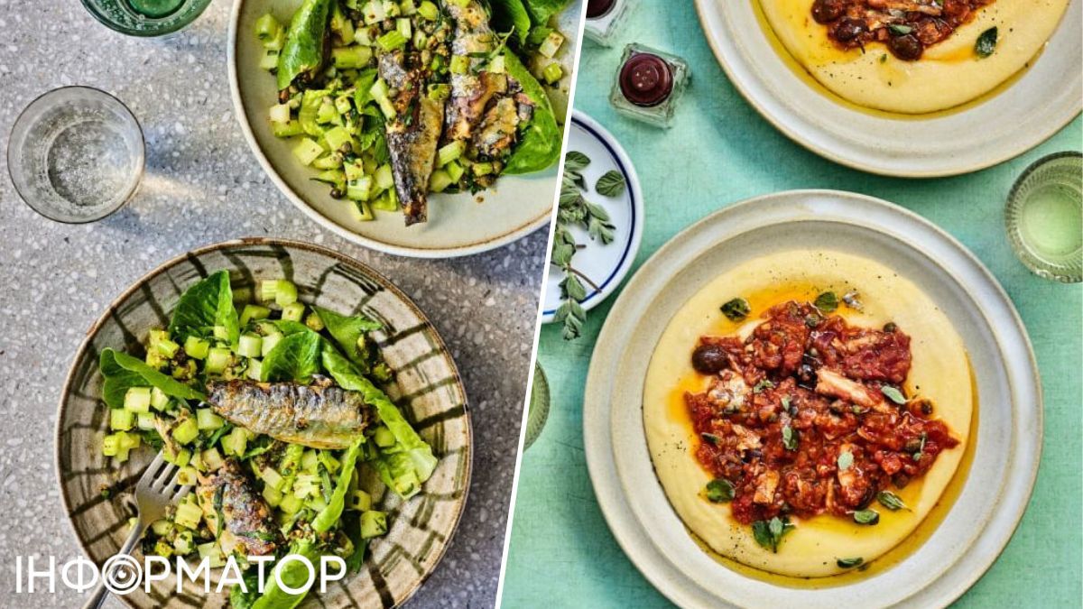 Салат из консервированных сардин с итальянским соусом путанеска 1