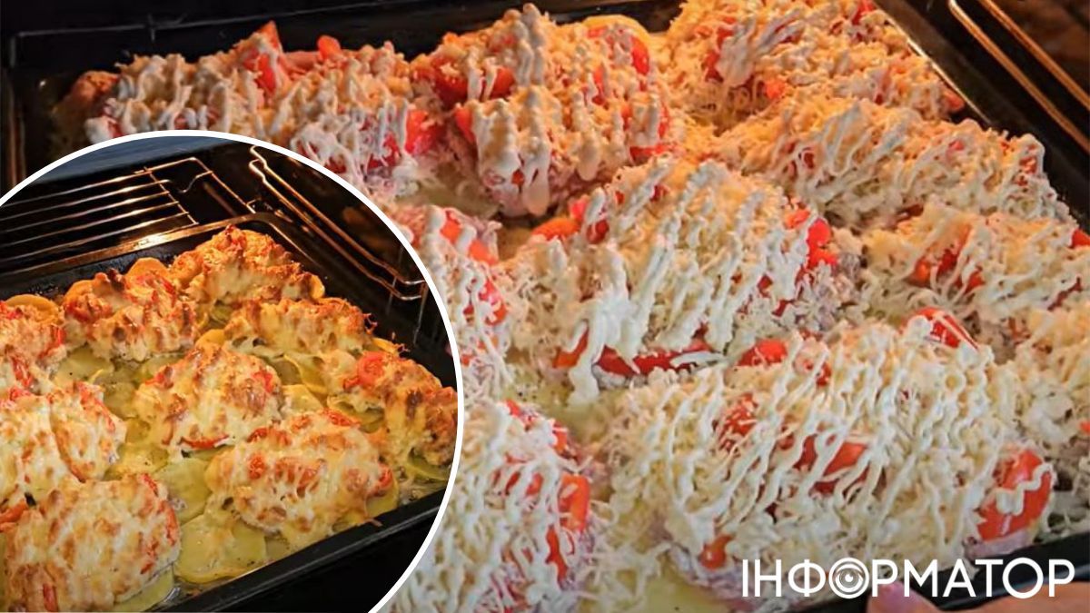 Мясо з овочами по-французьки виглядає  смакує дуже апетитно! Мясо з овочами по-французьки виглядає  смакує дуже апетитно!