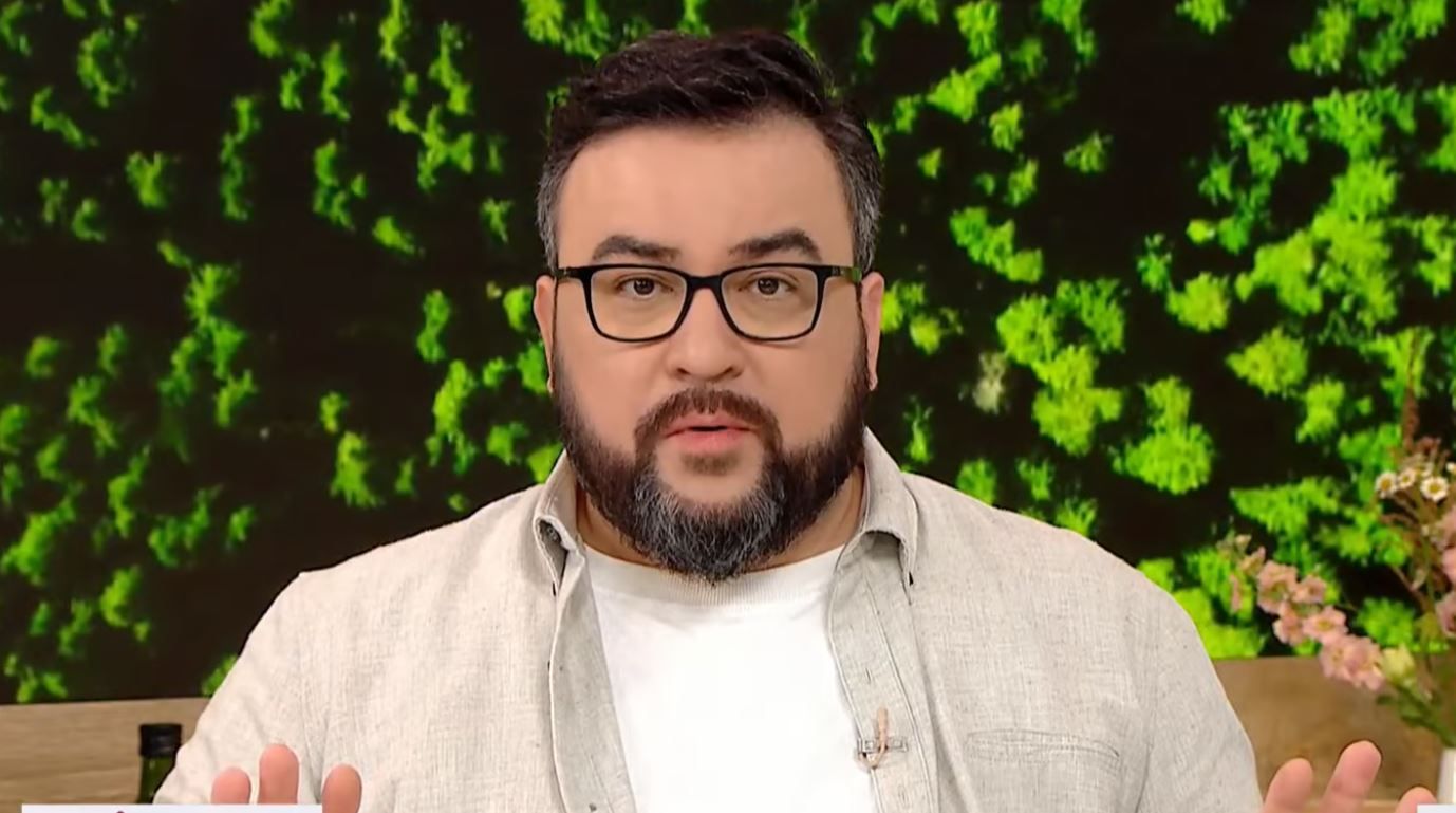 Український телеведучий Руслан Сенічкін. Фото: Сніданок з 1+1.