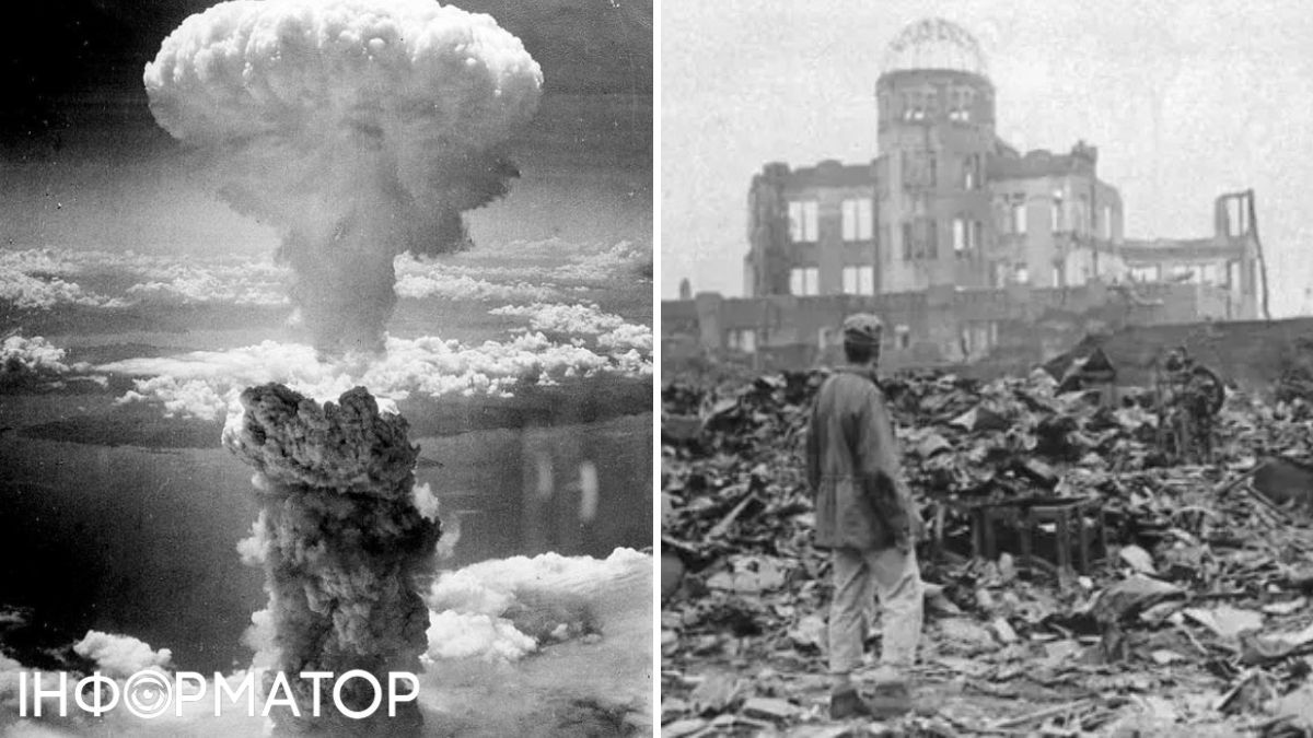 Американцы сбросили на Японию две ядерные бомбы.