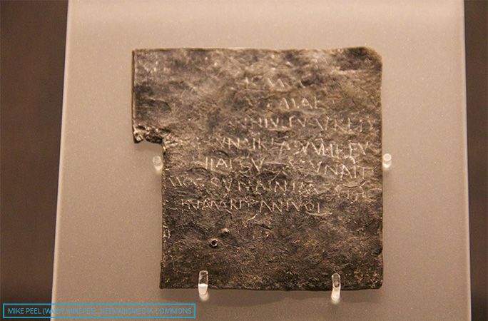 Табличку прокляття знайшли в Баті, Великобританія Табличку прокляття знайшли в Баті, Великобританія