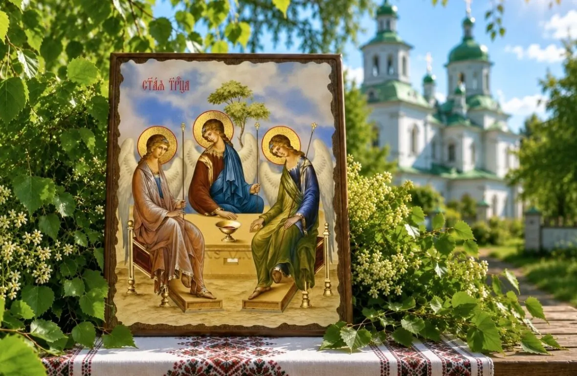 В Украине праздник также известен как Зеленое воскресенье. Троица