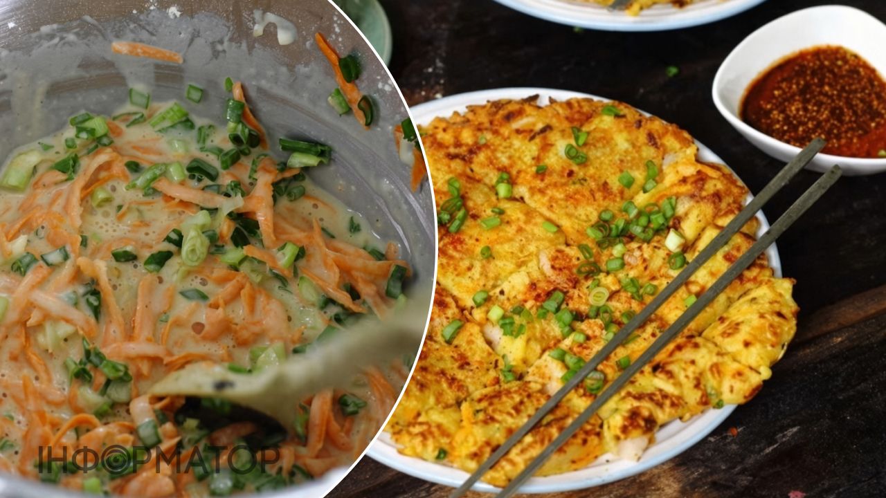 корейские блины креветками