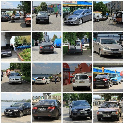 6 Машины коллаж