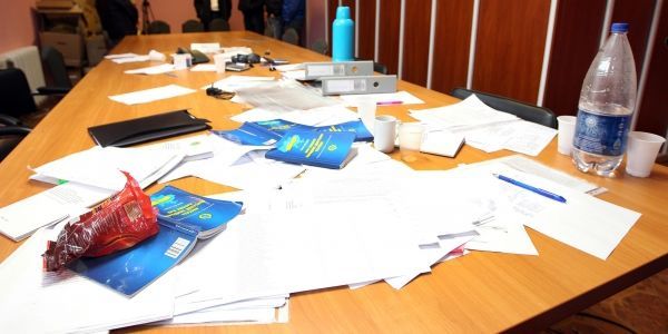 A polling station in constituency No.97 in Brovary, Kyiv region.
