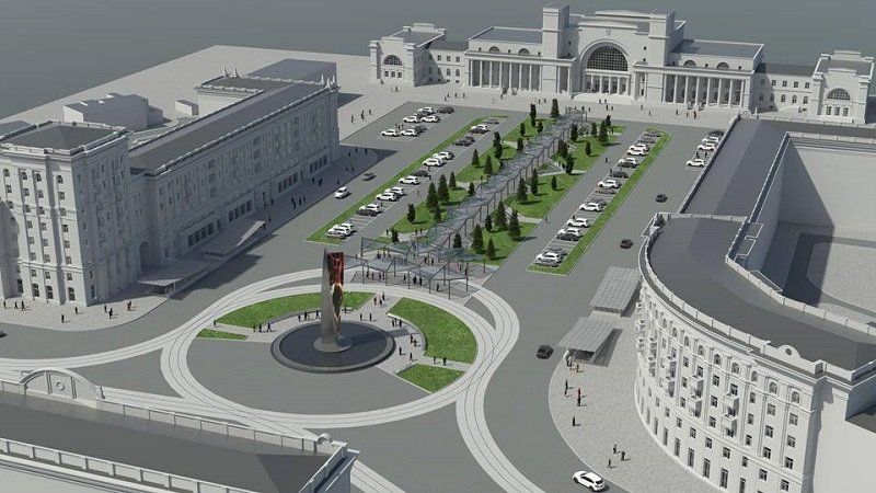 Проект Вокзальной площади в Днепропетровске