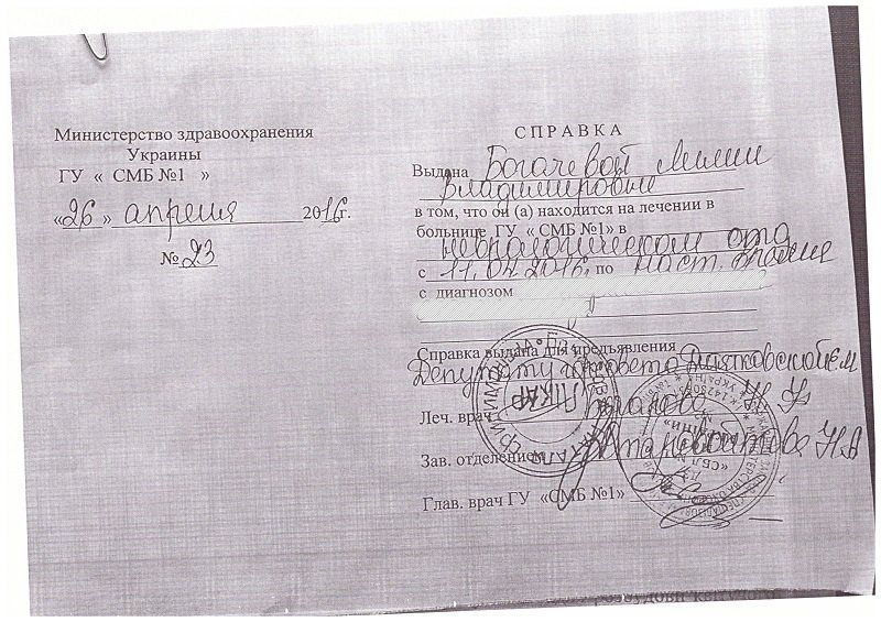 Медицинская справка