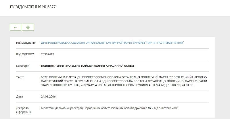 Днепровский штаб «Партии политики Путина» задолжал за воду 620 гривен 7