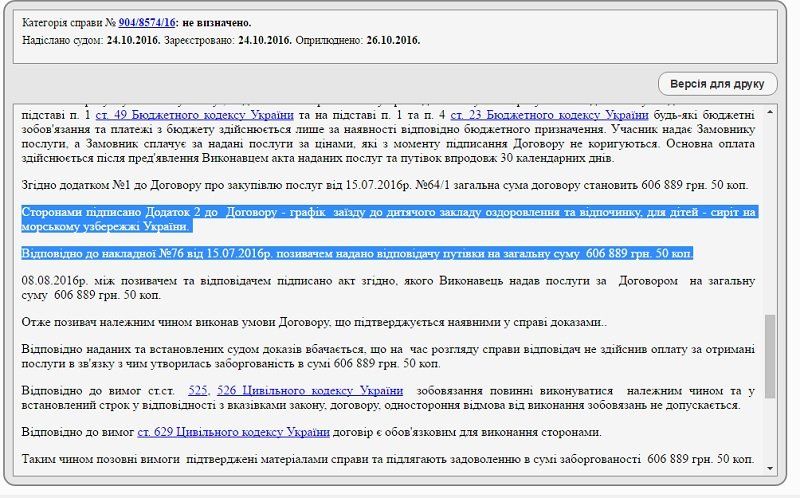 Дети отдохнули — взрослые судятся 2