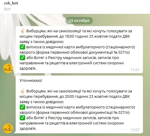Как в Украине проголосовать на дому или в больнице: инструкция