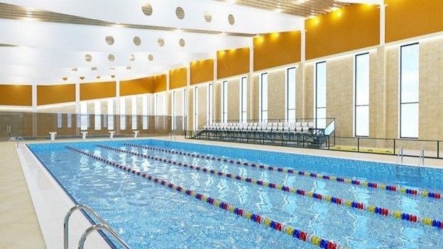 В комплексе оборудуют бассейны по всем требованиям