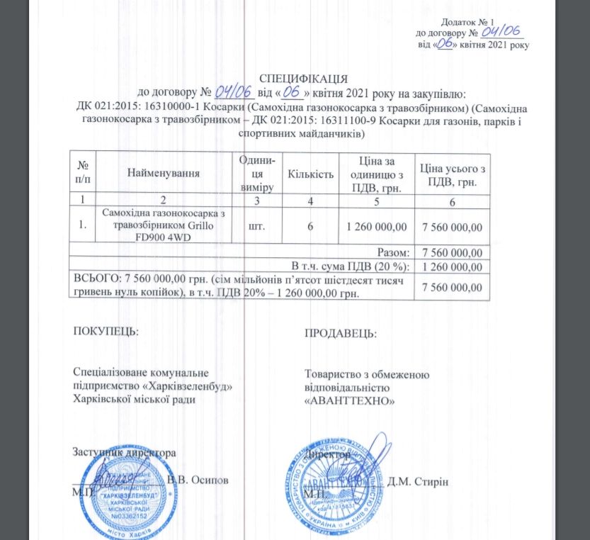 Коммунальщики мэрии Харькова купили газонокосилки по цене трехкомнатной квартиры: кто наживется 2