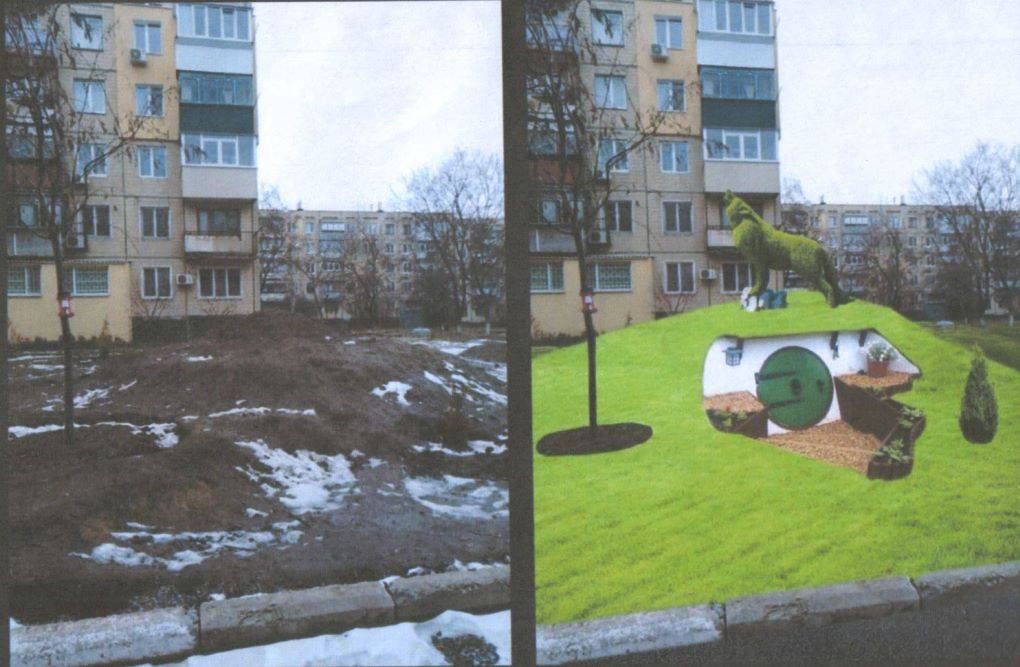 Будет это выглядеть, правда, простовато. Но очень украсит двор!