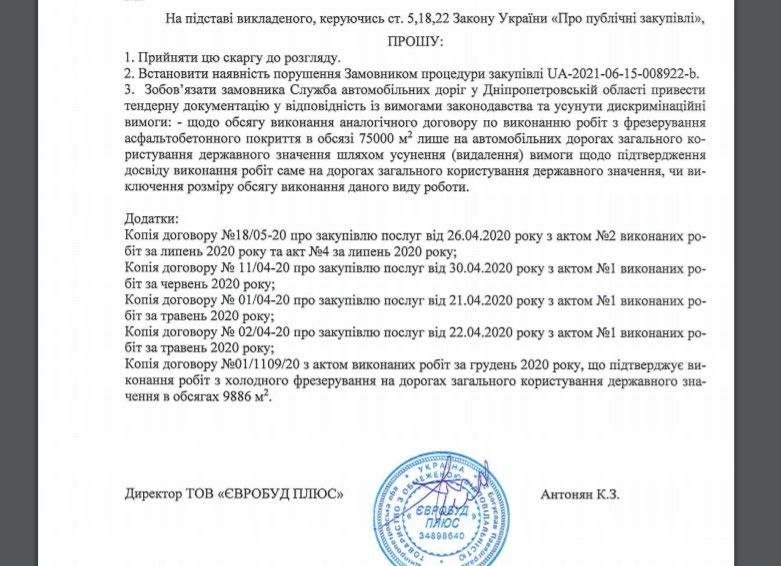 Вести торги как хочется: в Днепре служба автодорог сцепилась с любимцем мэрии Павлограда за 438 млн грн 2